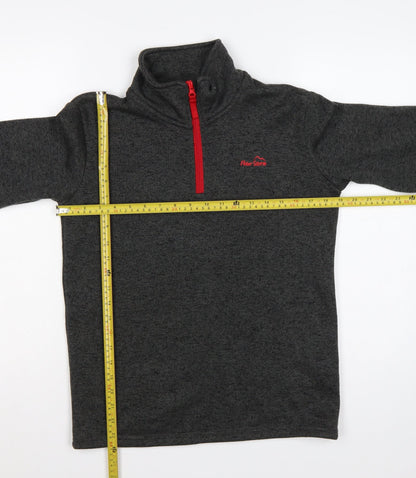 Peter Storm Boys Grey 13 Years 1/4 Zip Fleece Sweatshirt Hiking