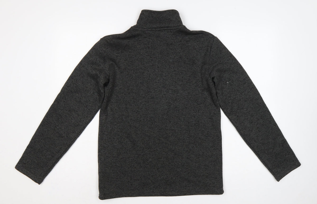 Peter Storm Boys Grey 13 Years 1/4 Zip Fleece Sweatshirt Hiking