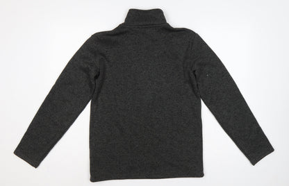 Peter Storm Boys Grey 13 Years 1/4 Zip Fleece Sweatshirt Hiking