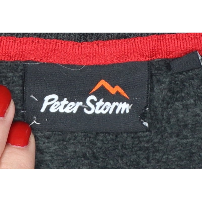 Peter Storm Boys Grey 13 Years 1/4 Zip Fleece Sweatshirt Hiking