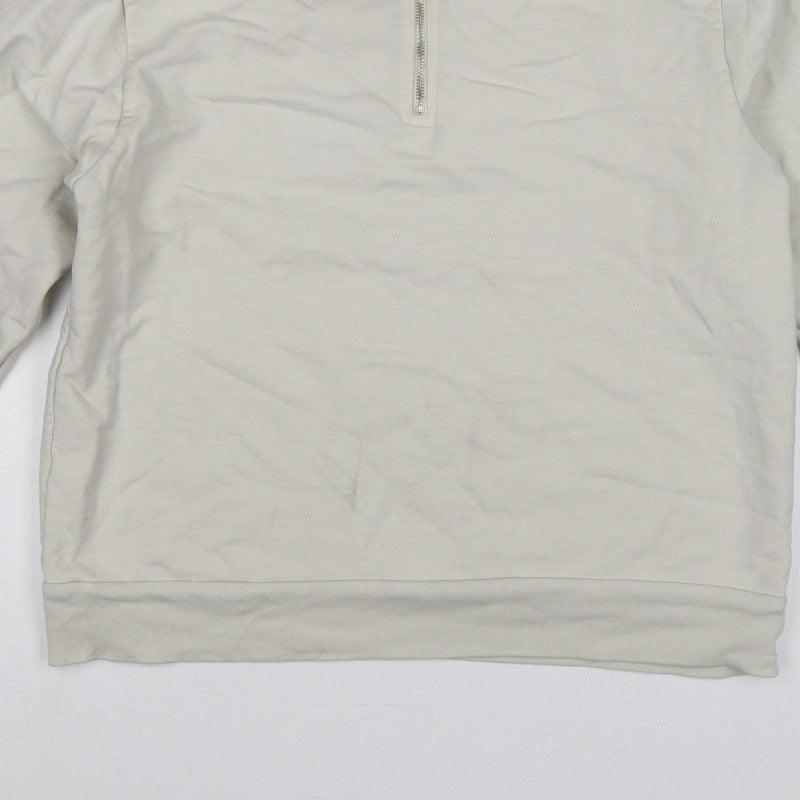 Rudy Jude Women’s Ivory L Quarter Zip High Neck Sweatshirt