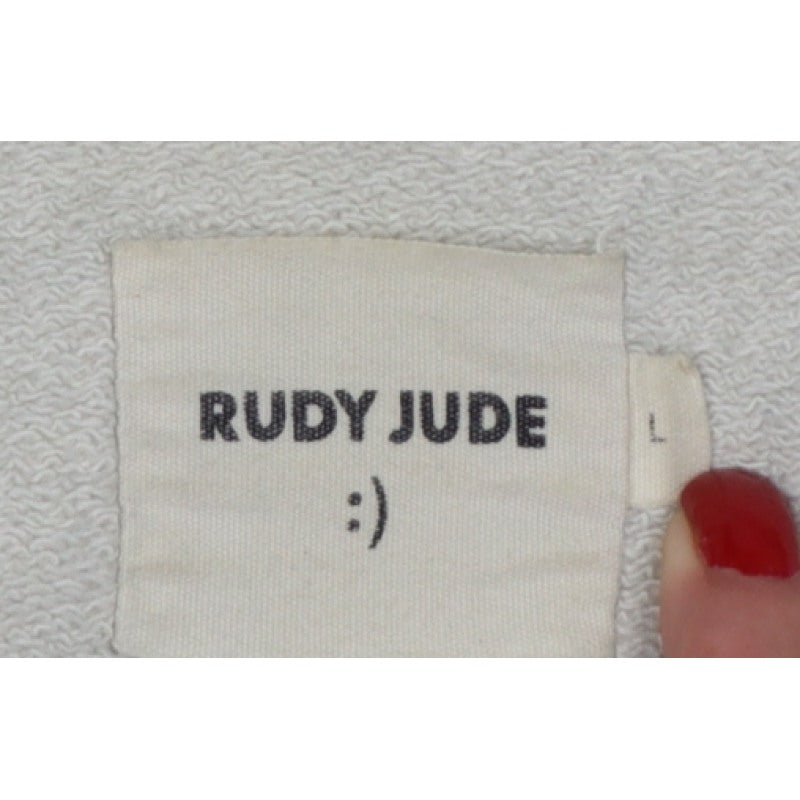 Rudy Jude Women’s Ivory L Quarter Zip High Neck Sweatshirt