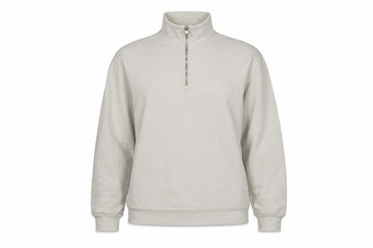 Rudy Jude Women’s Ivory L Quarter Zip High Neck Sweatshirt