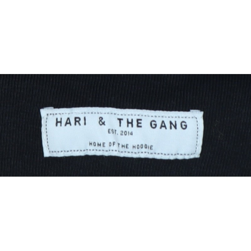 Hari & The Gang Women's Black M Pullover Sweatshirt Leopard A Logo