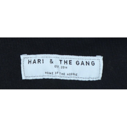 Hari & The Gang Women's Black M Pullover Sweatshirt Leopard A Logo