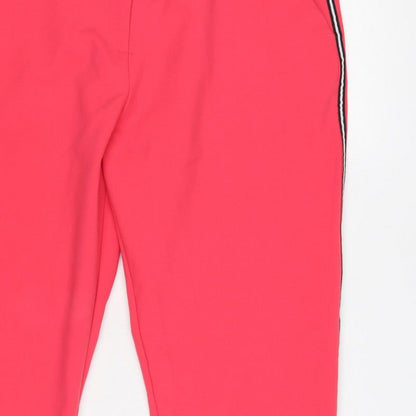 River Island Women’s Pink UK 18 Tapered Stripe Trousers
