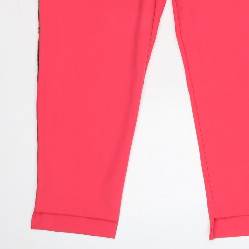 River Island Women’s Pink UK 18 Tapered Stripe Trousers