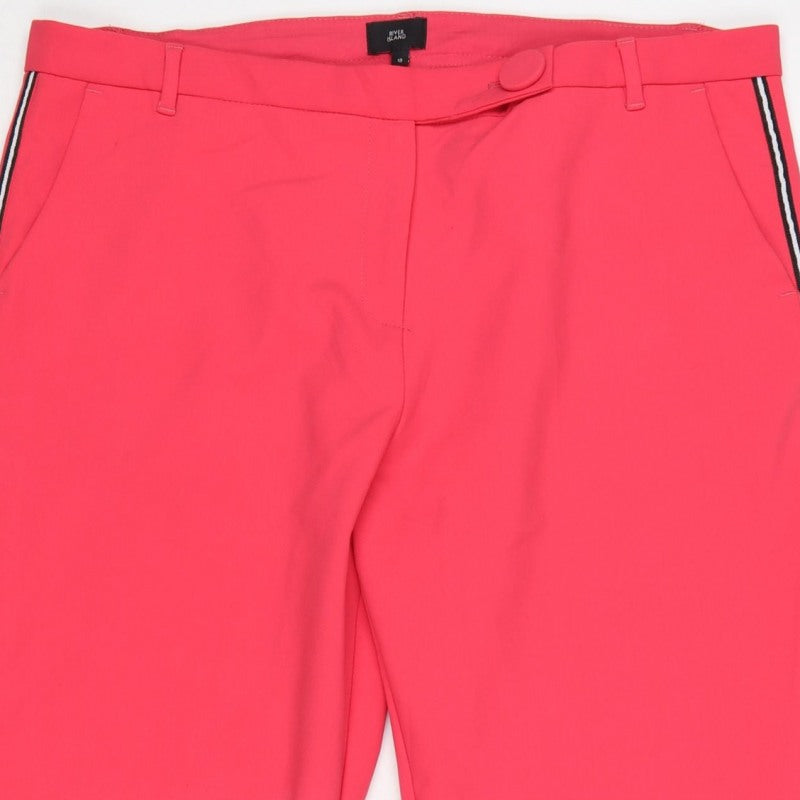 River Island Women’s Pink UK 18 Tapered Stripe Trousers