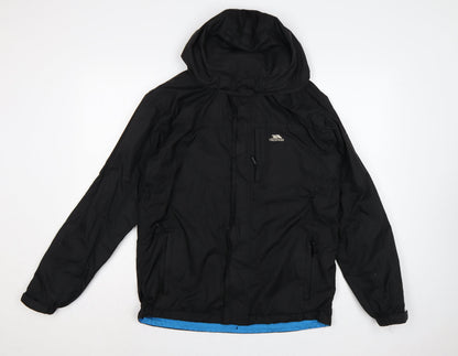 Trespass Men’s Black XS Harry Waterproof Hooded Rain Jacket
