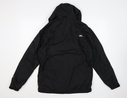 Trespass Men’s Black XS Harry Waterproof Hooded Rain Jacket