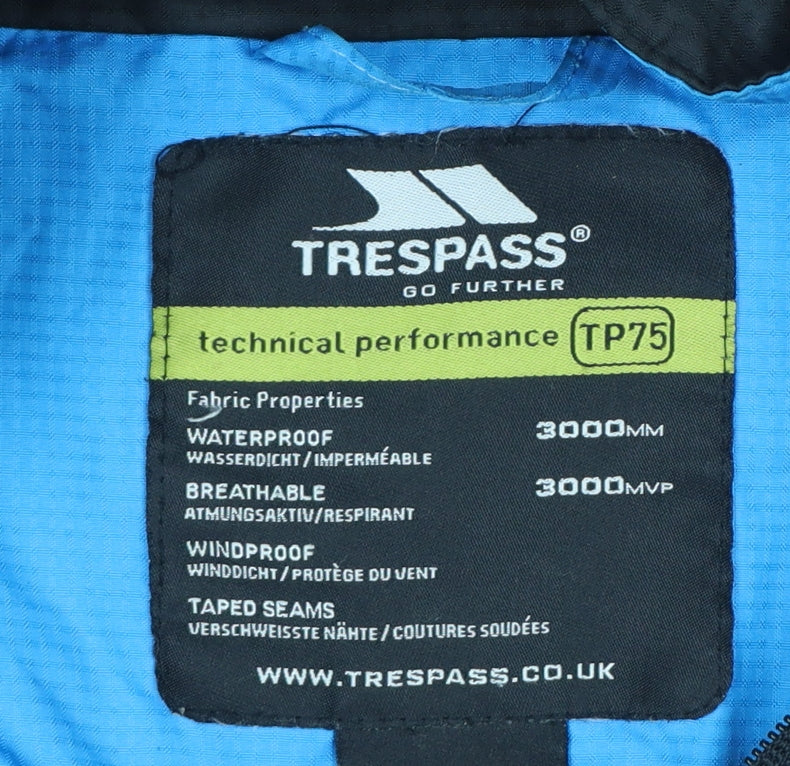Trespass Men’s Black XS Harry Waterproof Hooded Rain Jacket