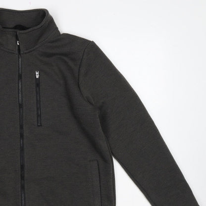 Cotton Traders Men’s Black M Full Zip Softshell Jacket Pockets