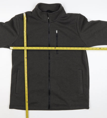 Cotton Traders Men’s Black M Full Zip Softshell Jacket Pockets