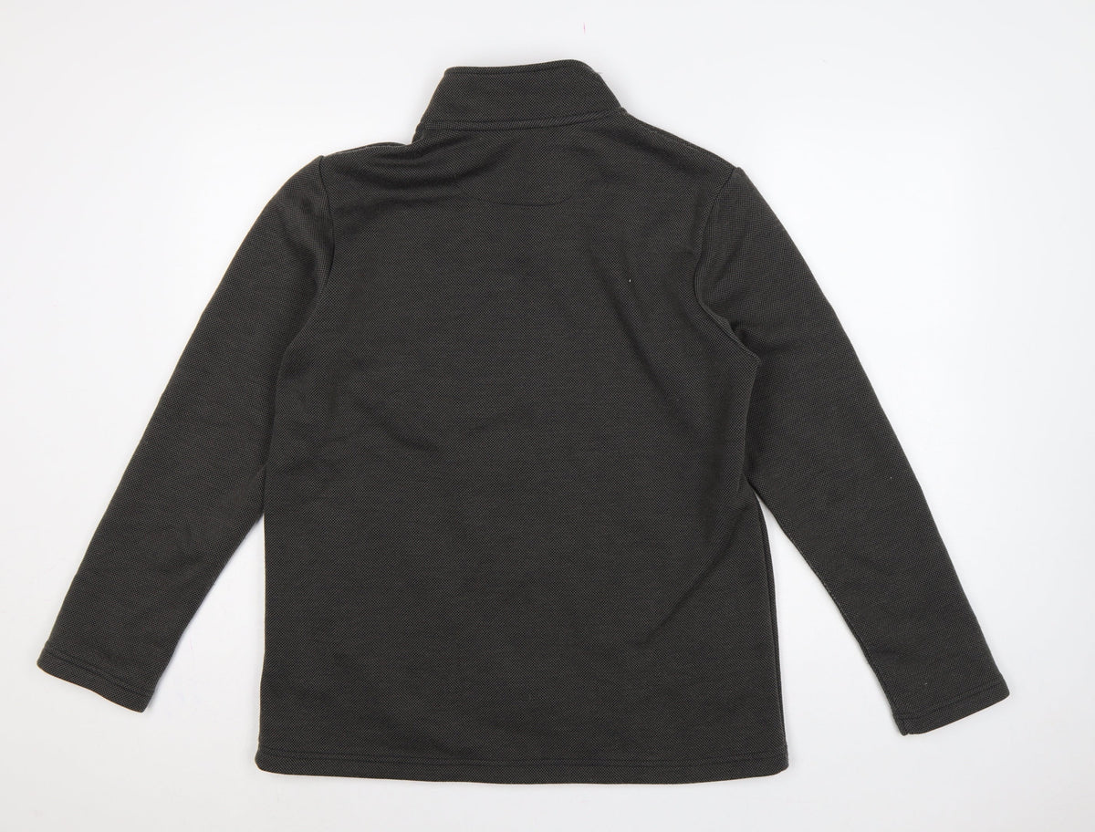 Cotton Traders Men’s Black M Full Zip Softshell Jacket Pockets