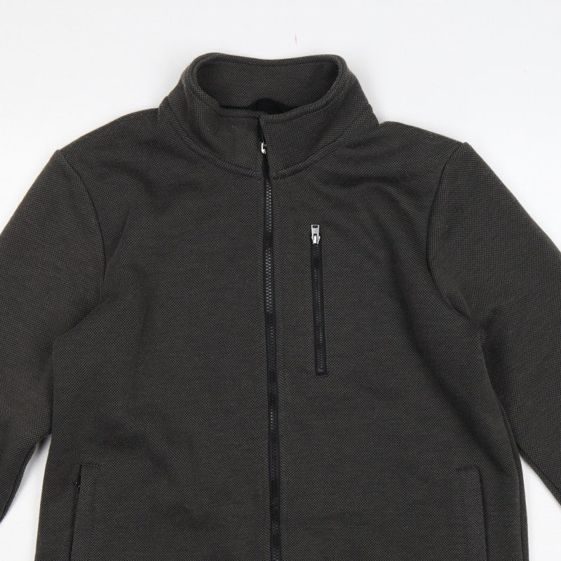 Cotton Traders Men’s Black M Full Zip Softshell Jacket Pockets