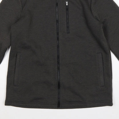 Cotton Traders Men’s Black M Full Zip Softshell Jacket Pockets