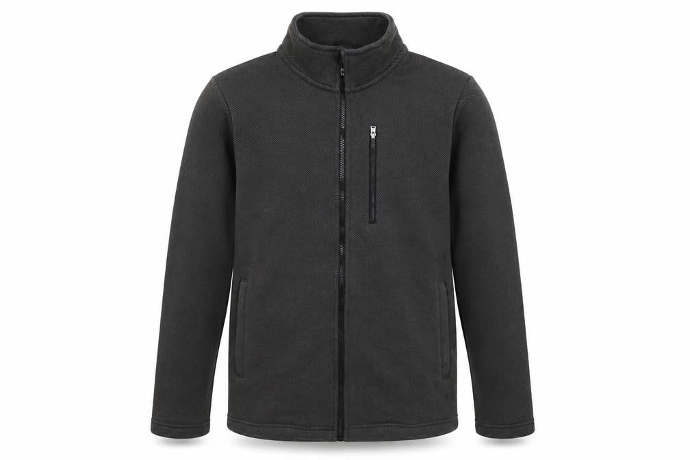 Cotton Traders Men’s Black M Full Zip Softshell Jacket Pockets