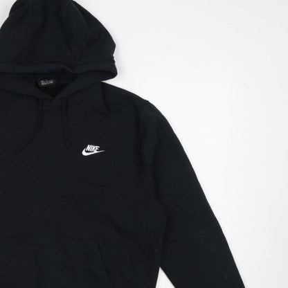 Nike Men’s Black M Pullover Hoodie Logo Fleece Sports