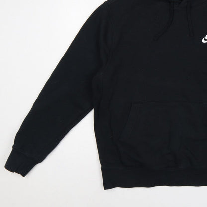 Nike Men’s Black M Pullover Hoodie Logo Fleece Sports