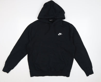 Nike Men’s Black M Pullover Hoodie Logo Fleece Sports