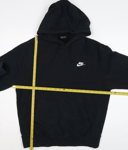 Nike Men’s Black M Pullover Hoodie Logo Fleece Sports