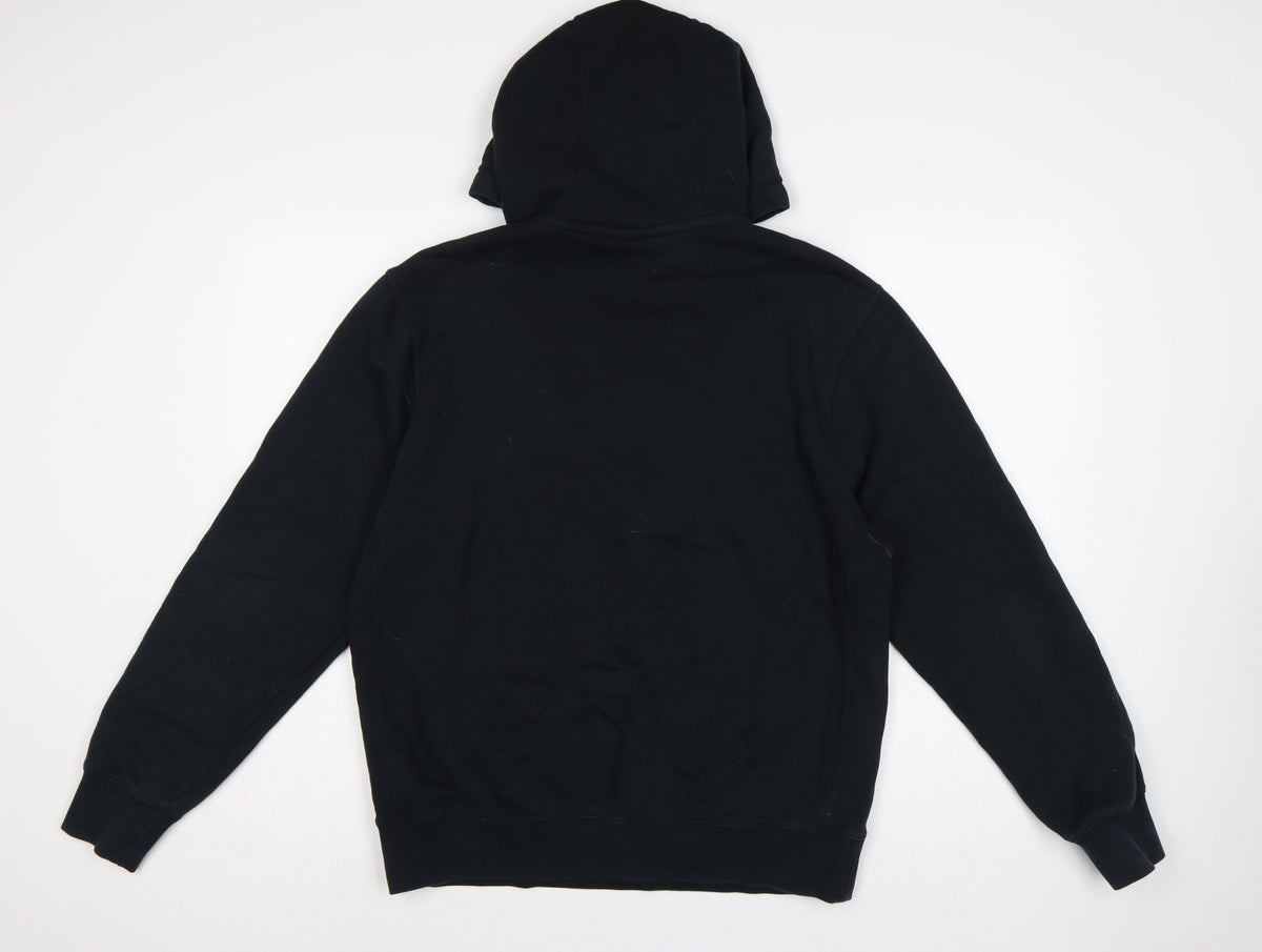 Nike Men’s Black M Pullover Hoodie Logo Fleece Sports