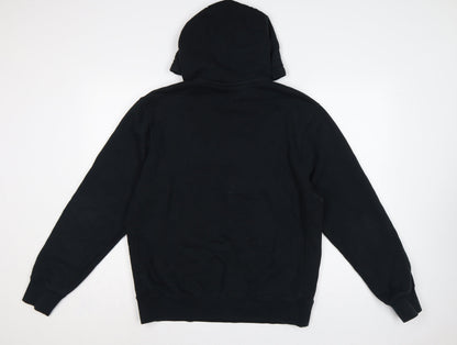 Nike Men’s Black M Pullover Hoodie Logo Fleece Sports