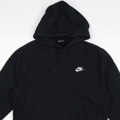 Nike Men’s Black M Pullover Hoodie Logo Fleece Sports