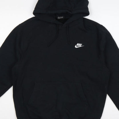Nike Men’s Black M Pullover Hoodie Logo Fleece Sports