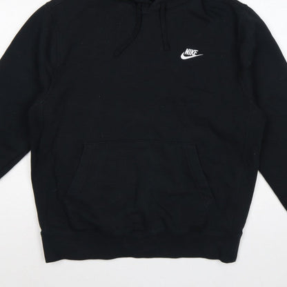 Nike Men’s Black M Pullover Hoodie Logo Fleece Sports