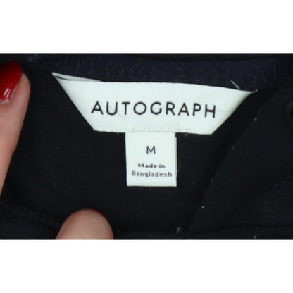 Autograph Men’s Black M Pullover Hoodie Drawstring Pockets