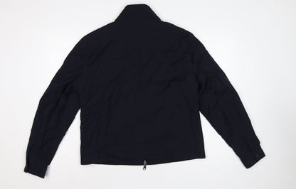 Autograph Men Navy M Wool Blend Full Zip Basic Jacket