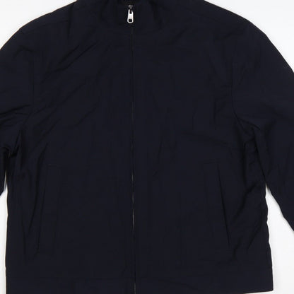 Autograph Men Navy M Wool Blend Full Zip Basic Jacket