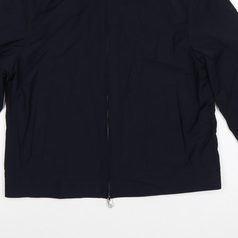 Autograph Men Navy M Wool Blend Full Zip Basic Jacket