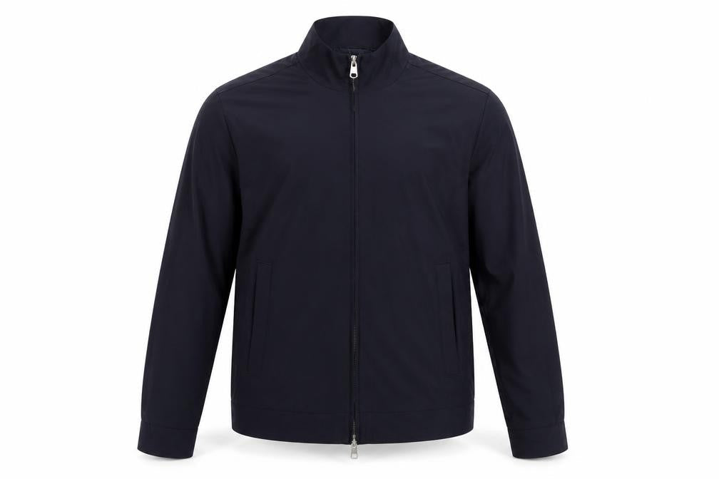Autograph Men Navy M Wool Blend Full Zip Basic Jacket