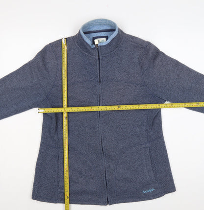 Weird Fish Women’s Blue UK 14 Fleece Full Zip Basic Jacket Pockets