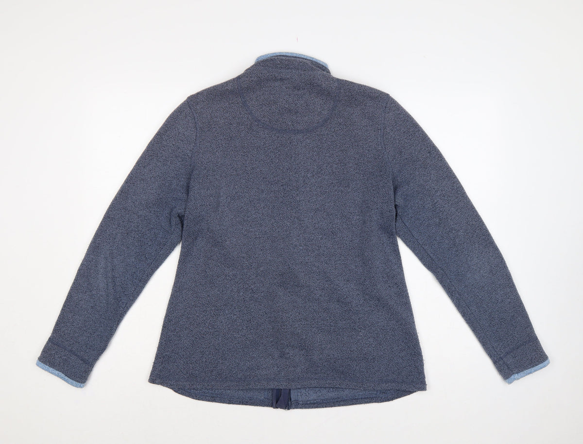 Weird Fish Women’s Blue UK 14 Fleece Full Zip Basic Jacket Pockets