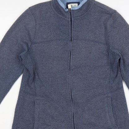 Weird Fish Women’s Blue UK 14 Fleece Full Zip Basic Jacket Pockets