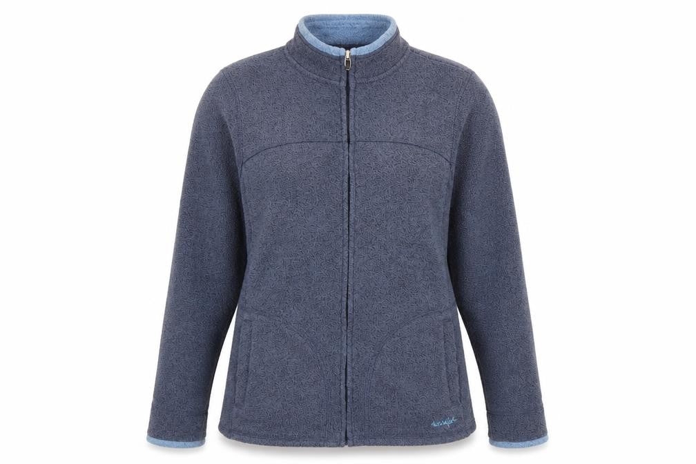 Weird Fish Women’s Blue UK 14 Fleece Full Zip Basic Jacket Pockets