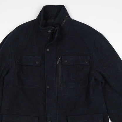 Next Signature Men’s Navy XL Italian Moleskin Military Jacket