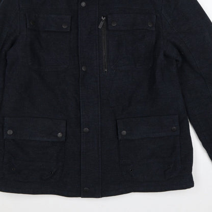 Next Signature Men’s Navy XL Italian Moleskin Military Jacket