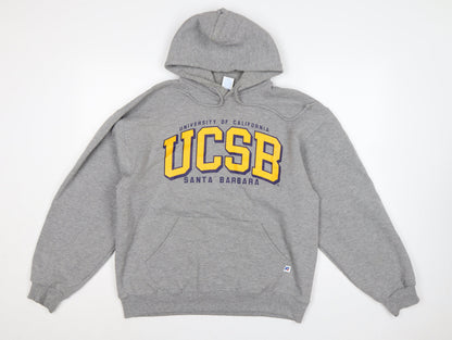 Russell Athletic Unisex Grey M UCSB Santa Barbara Pullover Hoodie