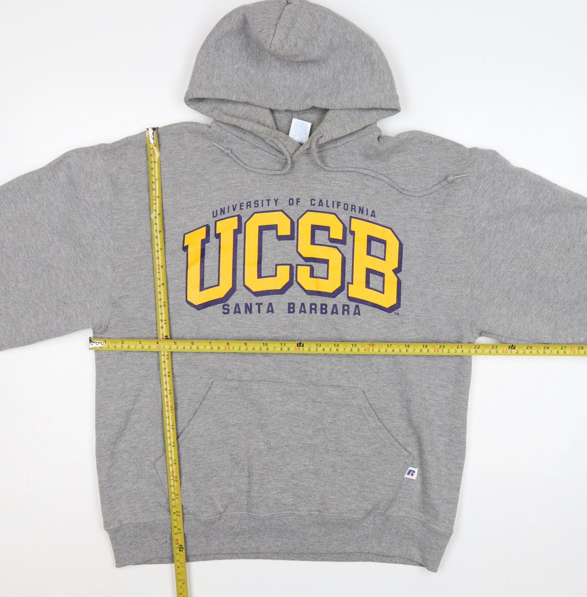 Russell Athletic Unisex Grey M UCSB Santa Barbara Pullover Hoodie