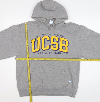 Russell Athletic Unisex Grey M UCSB Santa Barbara Pullover Hoodie