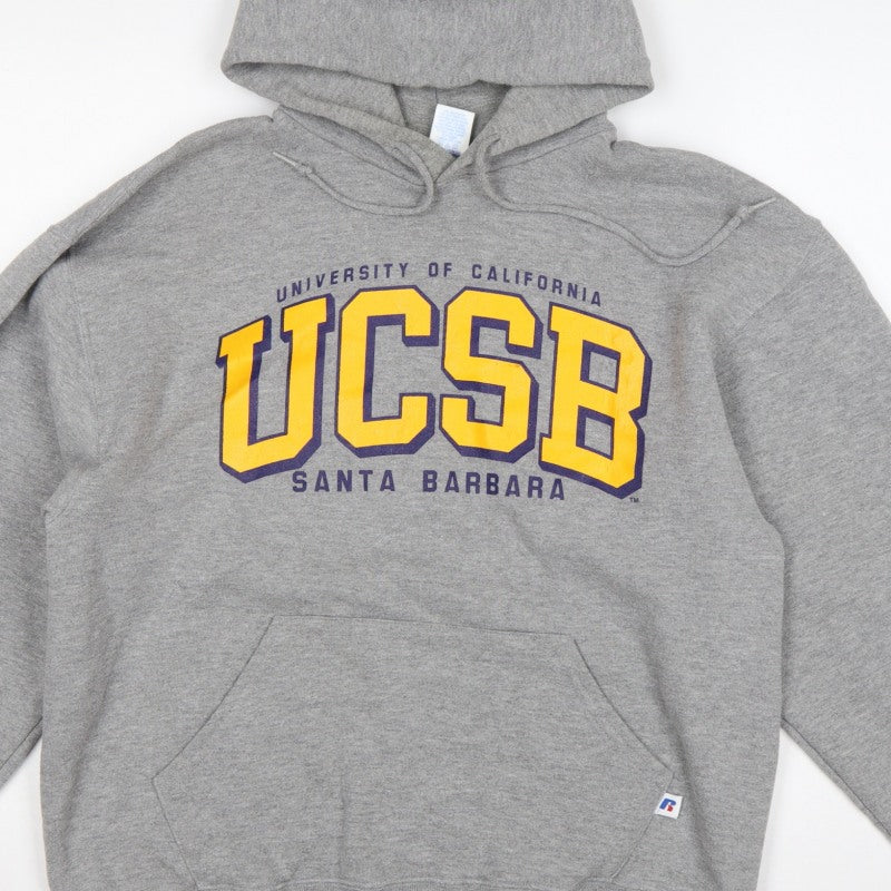 Russell Athletic Unisex Grey M UCSB Santa Barbara Pullover Hoodie