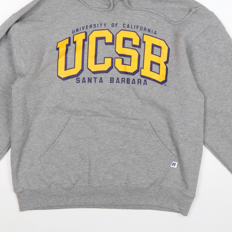Russell Athletic Unisex Grey M UCSB Santa Barbara Pullover Hoodie