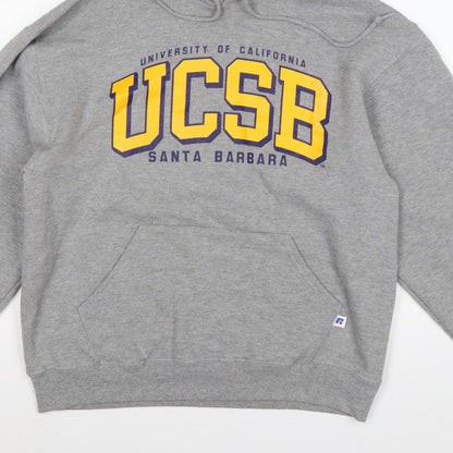 Russell Athletic Unisex Grey M UCSB Santa Barbara Pullover Hoodie
