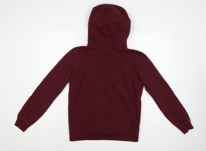 Jack Wills Women’s Red Embroidered Logo Pullover Hoodie UK 10