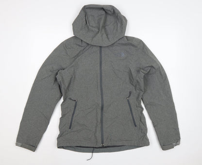 The North Face Women's Grey M Hooded DryVent Rain Jacket