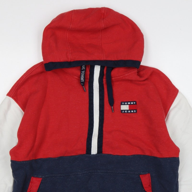 Tommy Jeans Men’s Multicoloured M Pullover 1/4 Zip Logo Hoodie
